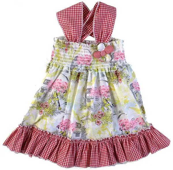 colorful party wear frock for kids
