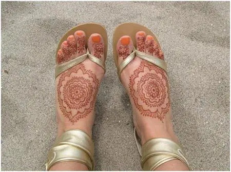 henna designs for feet
