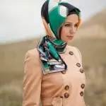 light color hijab and scarf