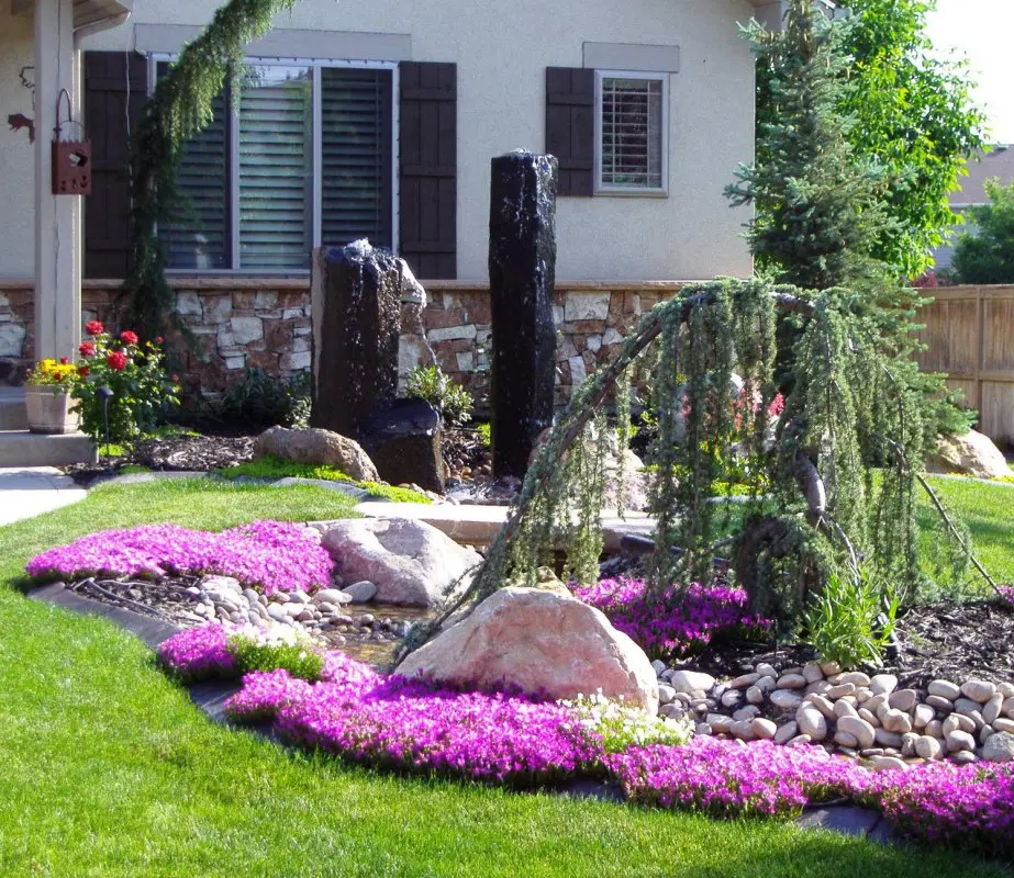 landscaping ideas for front yard with rocks